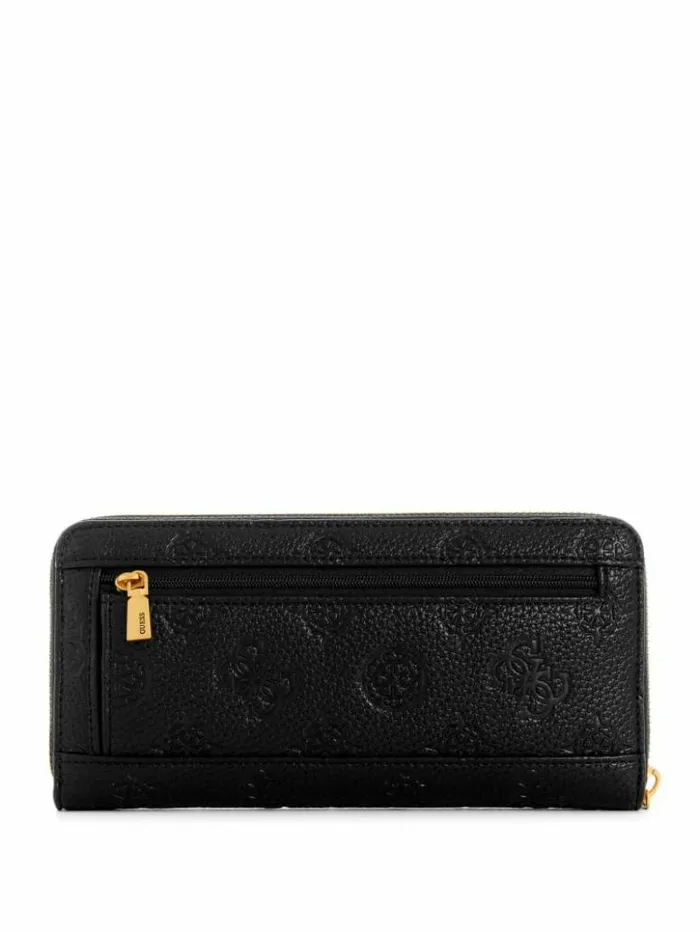 Women GUESS Handbags Izzy Peony Large ZipAround Wallet Blossom