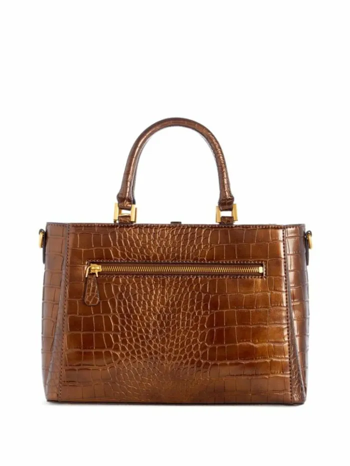 Women GUESS Handbags James Girlfriend Satchel Bronze