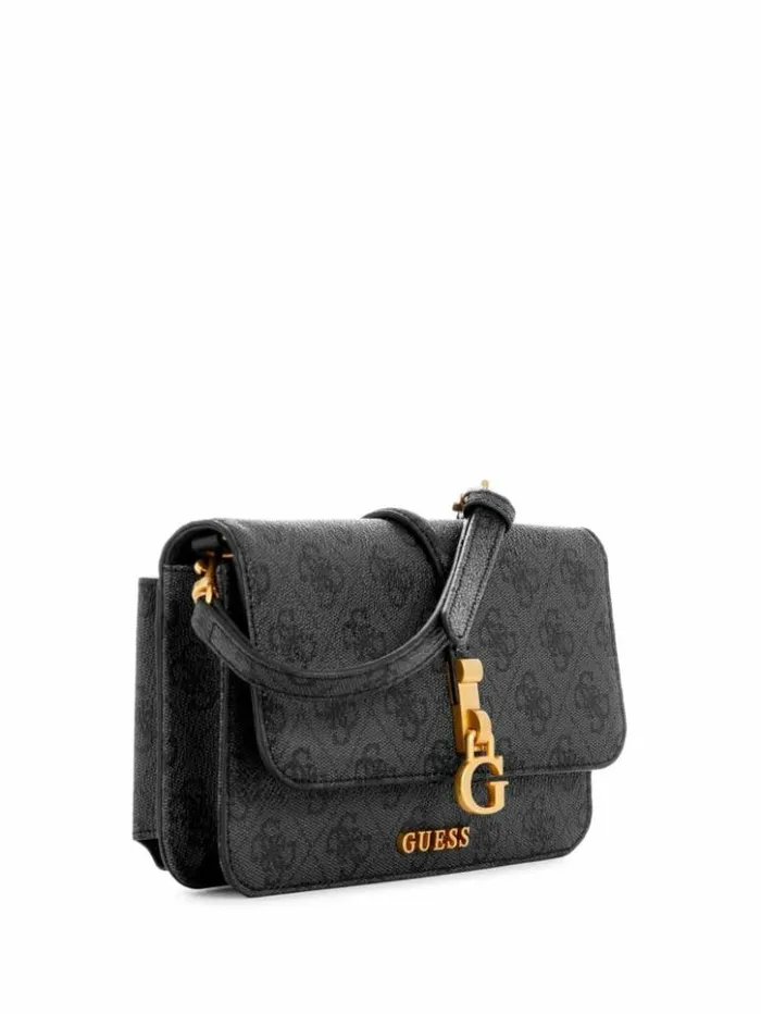Women GUESS Handbags James Quattro G Crossbody Organizer Wallet Cloud Wash