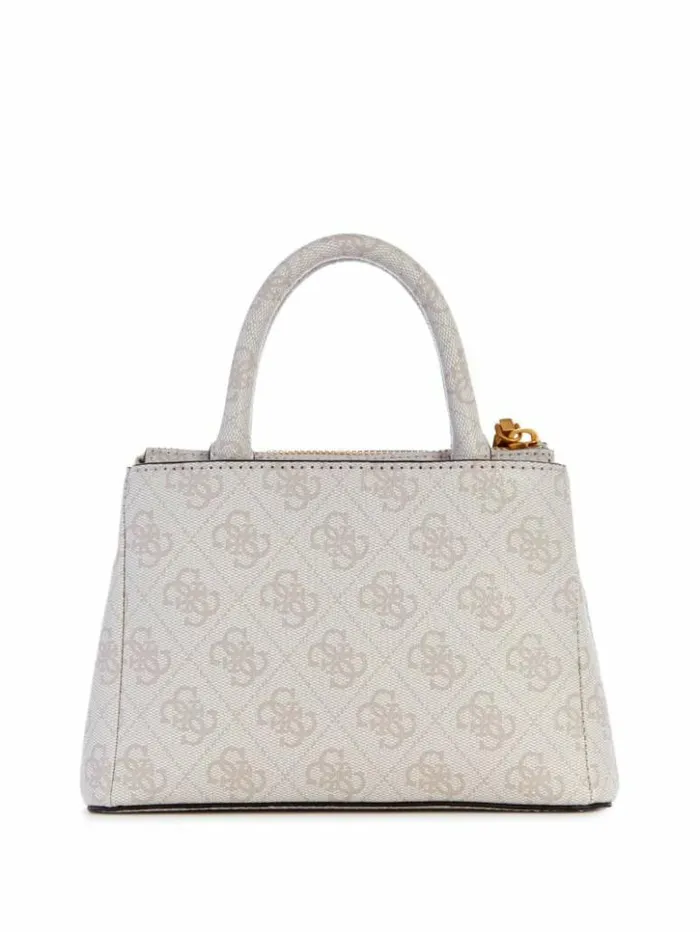 Women GUESS Handbags James Quattro G Mini Satchel Dove Logo