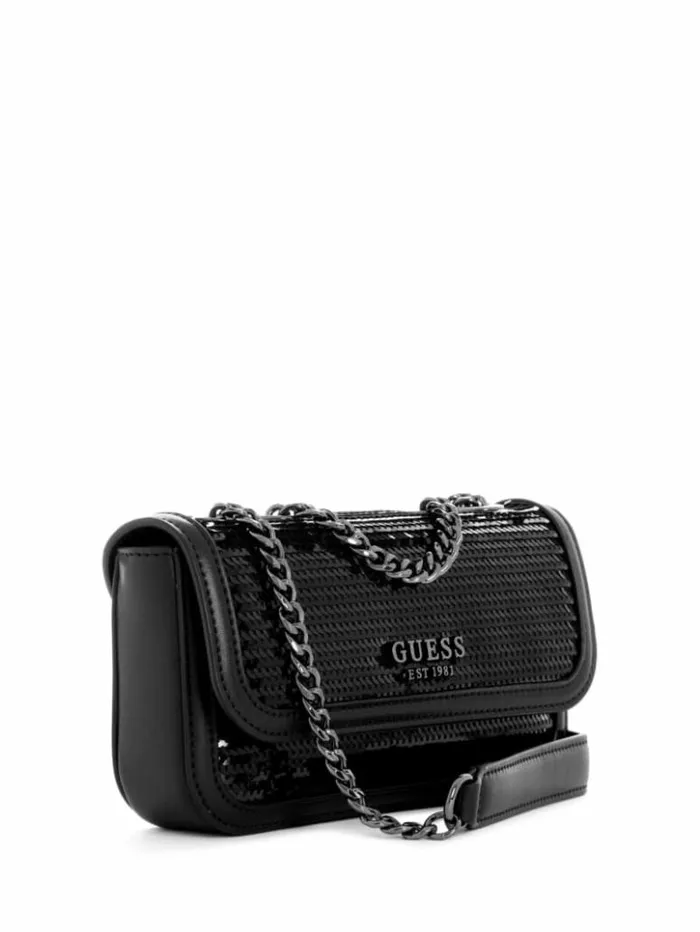 Women GUESS Handbags Kaska Mini Crossbody Black