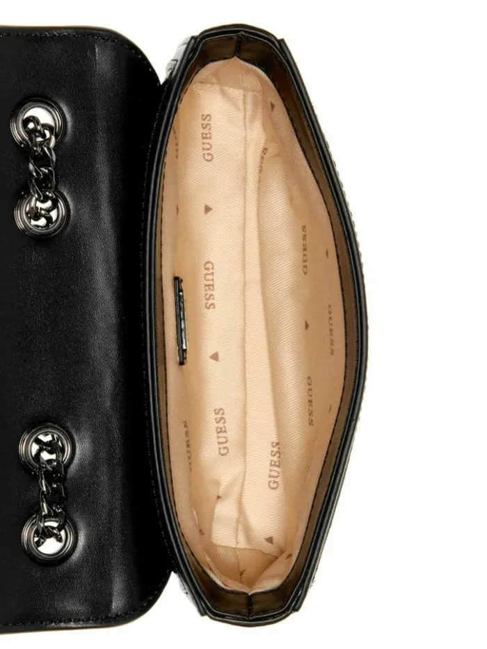 Women GUESS Handbags Kaska Mini Crossbody Black