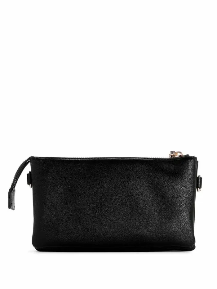 Women GUESS Handbags Latona Mini Crossbody Black