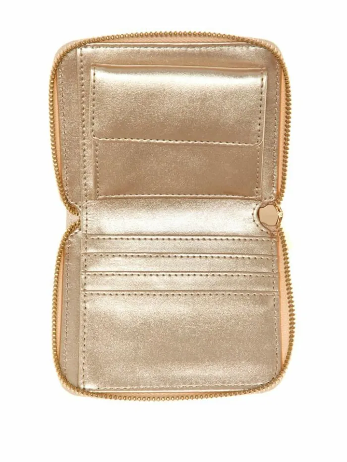 Women GUESS Handbags Laurel Small ZipAround Wallet Dove Logo