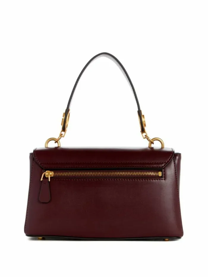 Women GUESS Handbags Masie Top Handle Crossbody Amethyst