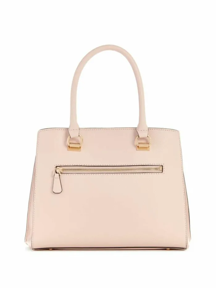 Women GUESS Handbags Noelle Girlfriend Satchel Light Rose