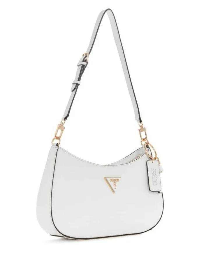 Women GUESS Handbags Noelle Shoulder Bag White