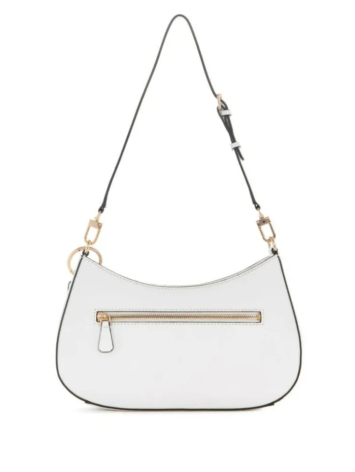 Women GUESS Handbags Noelle Shoulder Bag White
