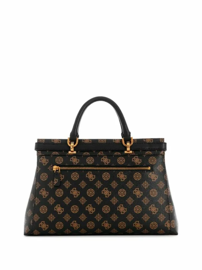 Women GUESS Handbags Sestri Peony Luxury Satchel Brown