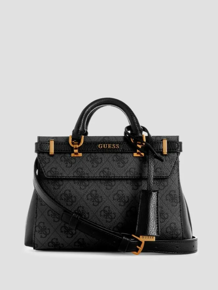 Women GUESS Handbags Sestri Quattro G Mini Satchel Cloud Wash