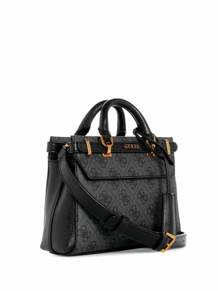 Women GUESS Handbags Sestri Quattro G Mini Satchel Cloud Wash