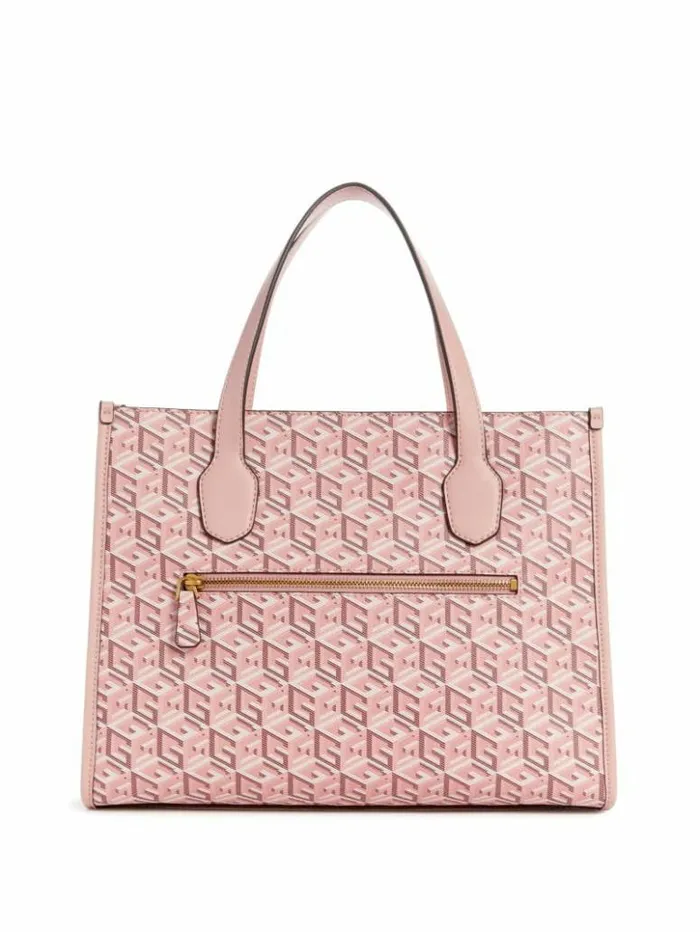 Women GUESS Handbags Silvana G Cube Tote Acid Rain