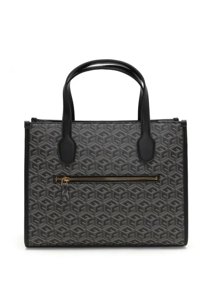 Women GUESS Handbags Silvana G Cube Tote Chief Green