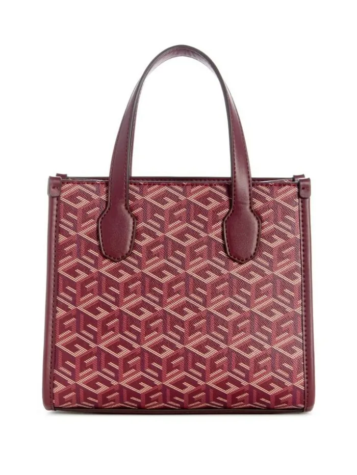 Women GUESS Handbags Silvana Mini Totes Montego Wash