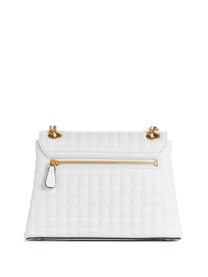 Women GUESS Handbags Tia Convertible Crossbody White Multi