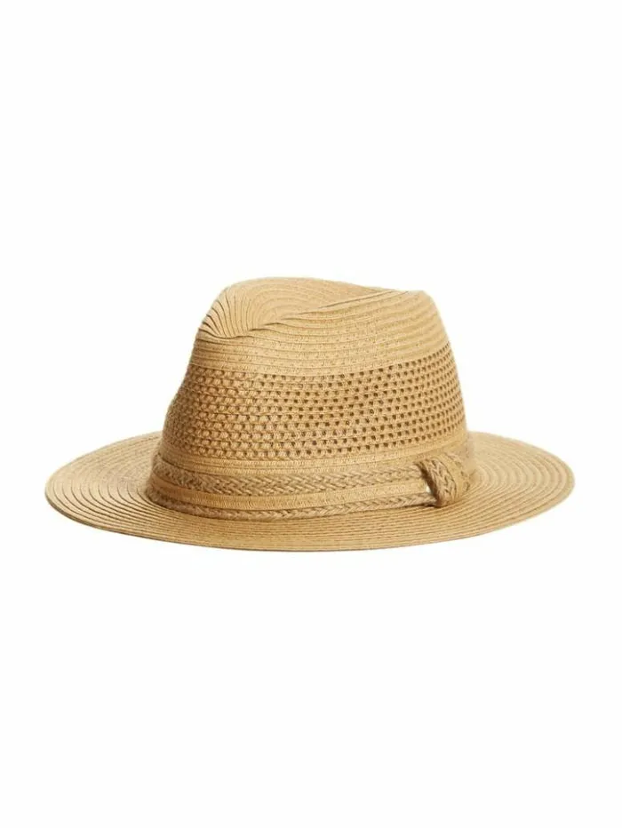 Women GUESS Hats and Scarves Bora Straw Panama Hat White