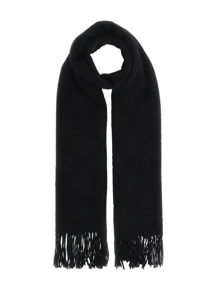 Women GUESS Hats and Scarves James Peony Monogram Scarf Black