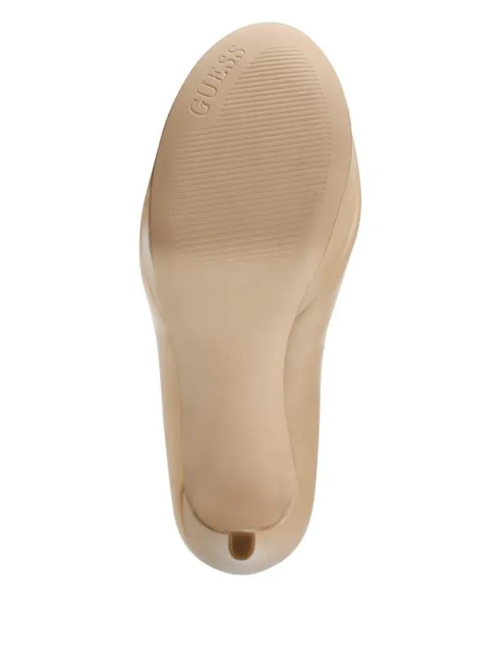 Women GUESS Heels Cacei PeepToe Stiletto Heels Light Natural 110