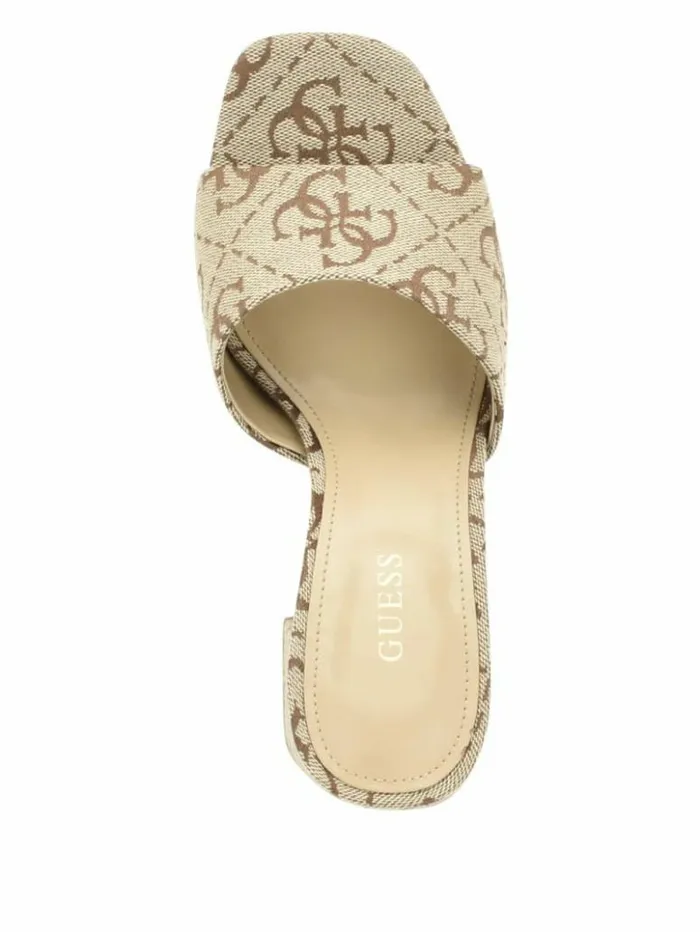 Women GUESS Heels Jadah Logo Platform Heels Medium Brown