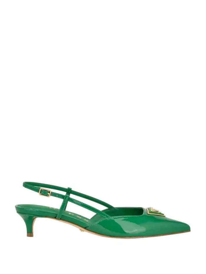 Women GUESS Heels Jesson Triangle Kitten Heels Medium Green 310