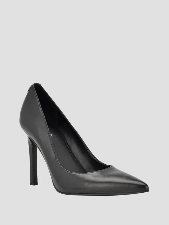 Women GUESS Heels Seanna Leather Pumps Black 001