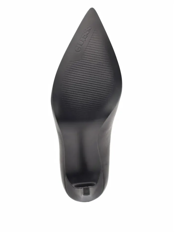 Women GUESS Heels Seanna Leather Pumps Black 001