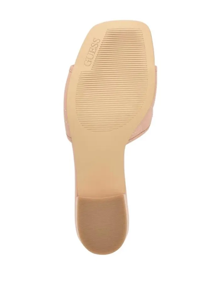Women GUESS Heels Ulliy Heeled Sandals Light Natural 110