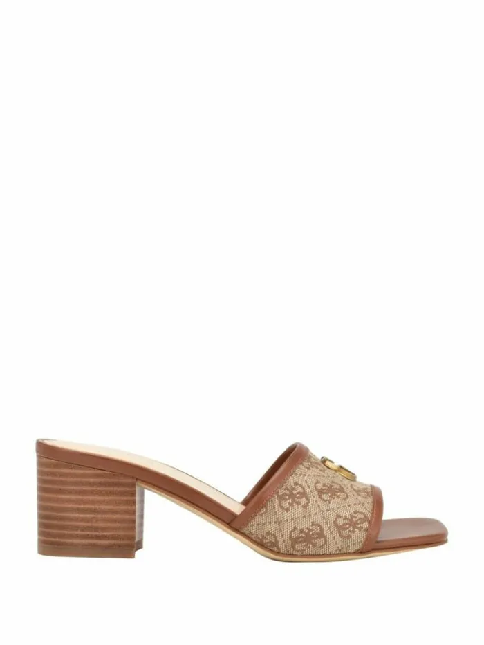Women GUESS Heels Ulliye Heeled Sandals Medium Brown