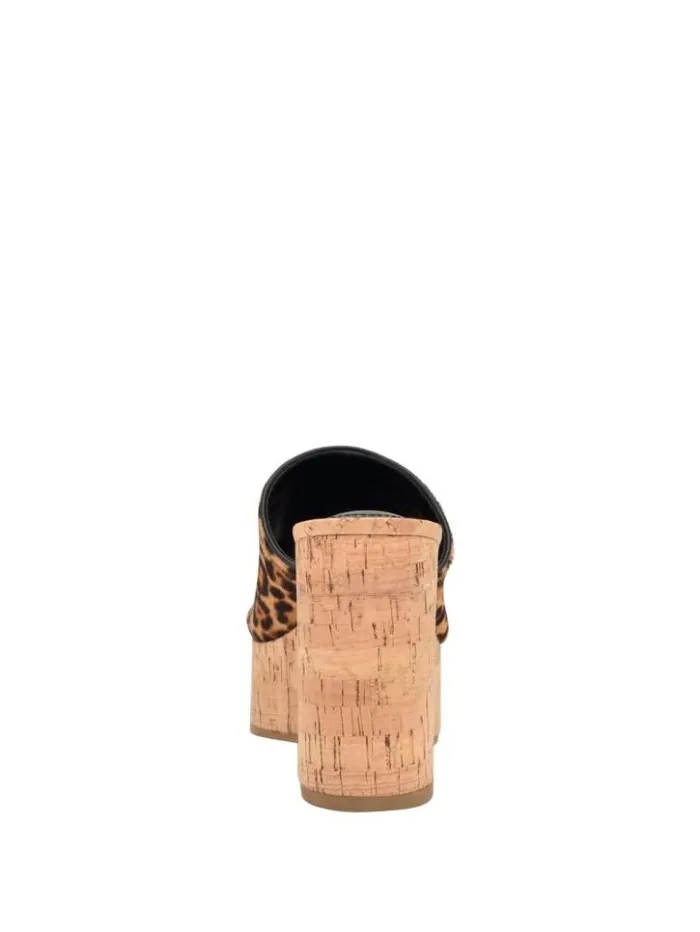 Women GUESS Heels Yenise Wedge Sandals Medium Brown