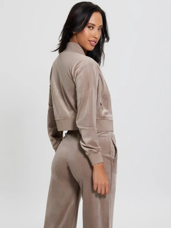 Women GUESS Jackets and Coats Eco Couture FullZip Sweatshirt Dunas