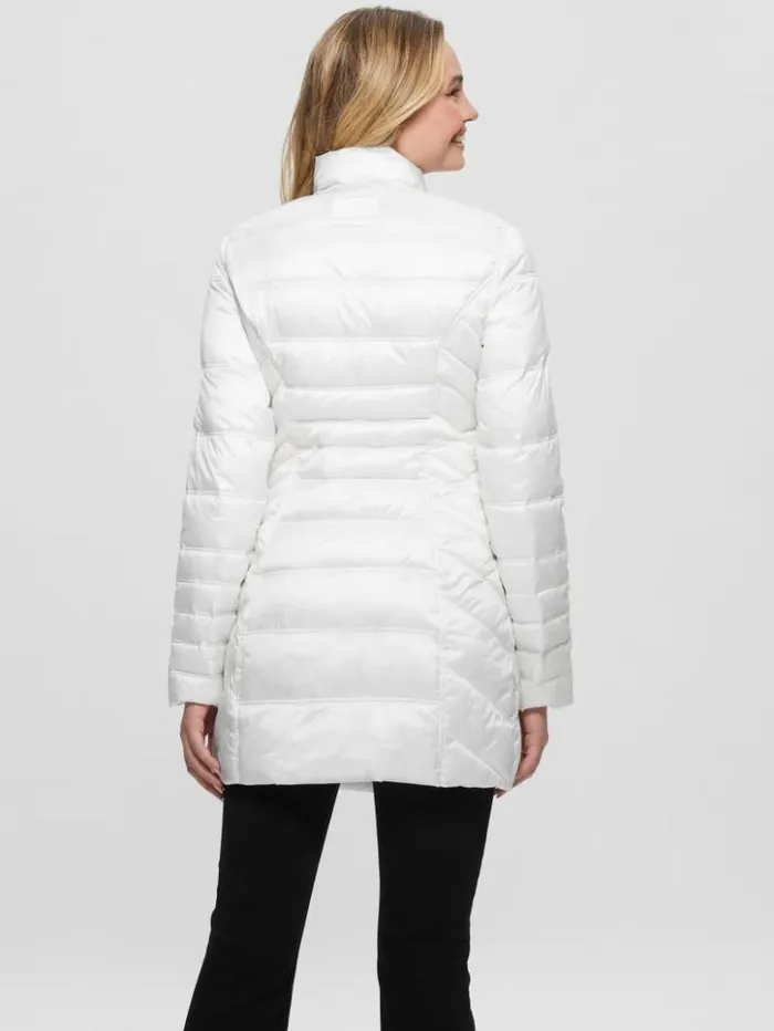 Women GUESS Jackets and Coats Eco Joy Reversible Jacket Pure White