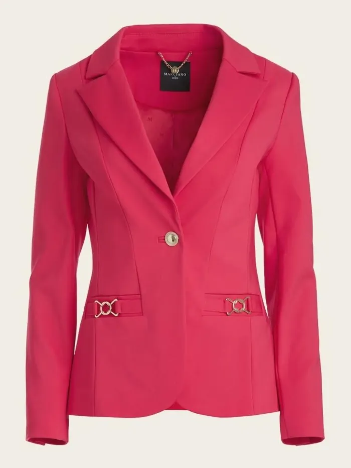 Women GUESS Jackets and Coats Franca Blazer Souvenir Pink