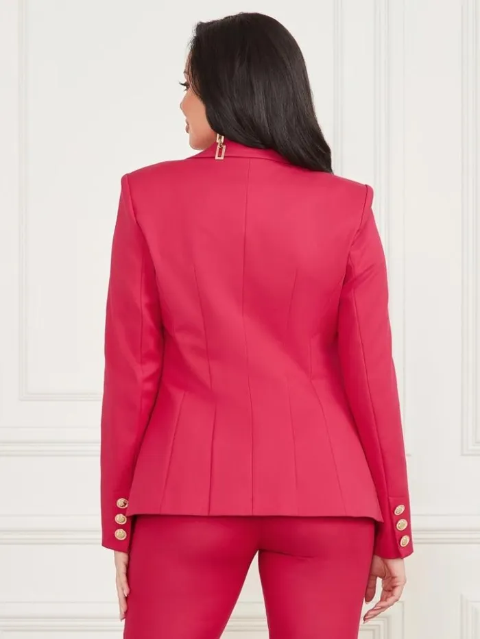 Women GUESS Jackets and Coats Franca Blazer Souvenir Pink