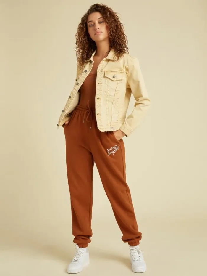 Women GUESS Jackets and Coats GUESS Originals Dyed Denim Jacket Go Vintage Tan Wash Women GUESS Jackets and Coats GUESS Originals Dyed Denim Jacket Go Vintage Tan Wash