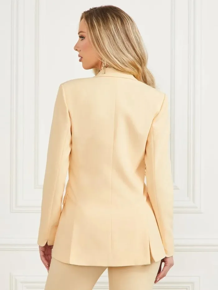 Women GUESS Jackets and Coats Kelly Blazer Yellow Dust
