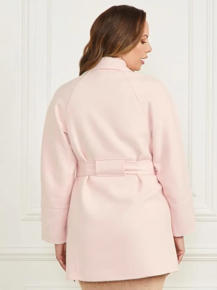 Women GUESS Jackets and Coats Maxime Coat Blush Breeze