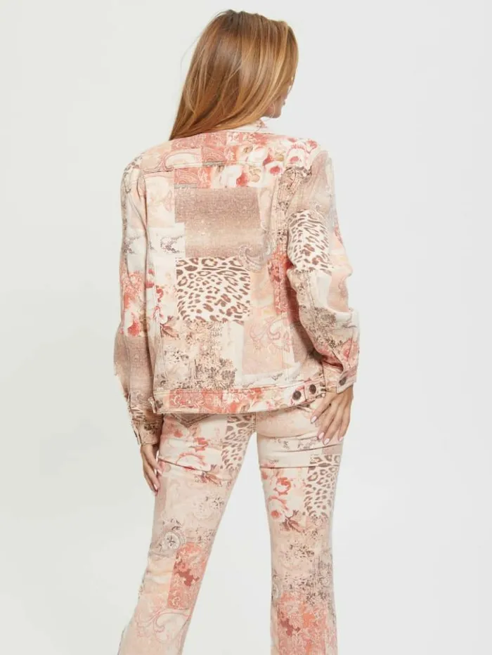 Women GUESS Jeans and Denim 03990s Paisley Patchwork Icon Jacket Revival Patchwork Print Women GUESS Jeans and Denim 03990s Paisley Patchwork Icon Jacket Revival Patchwork Print