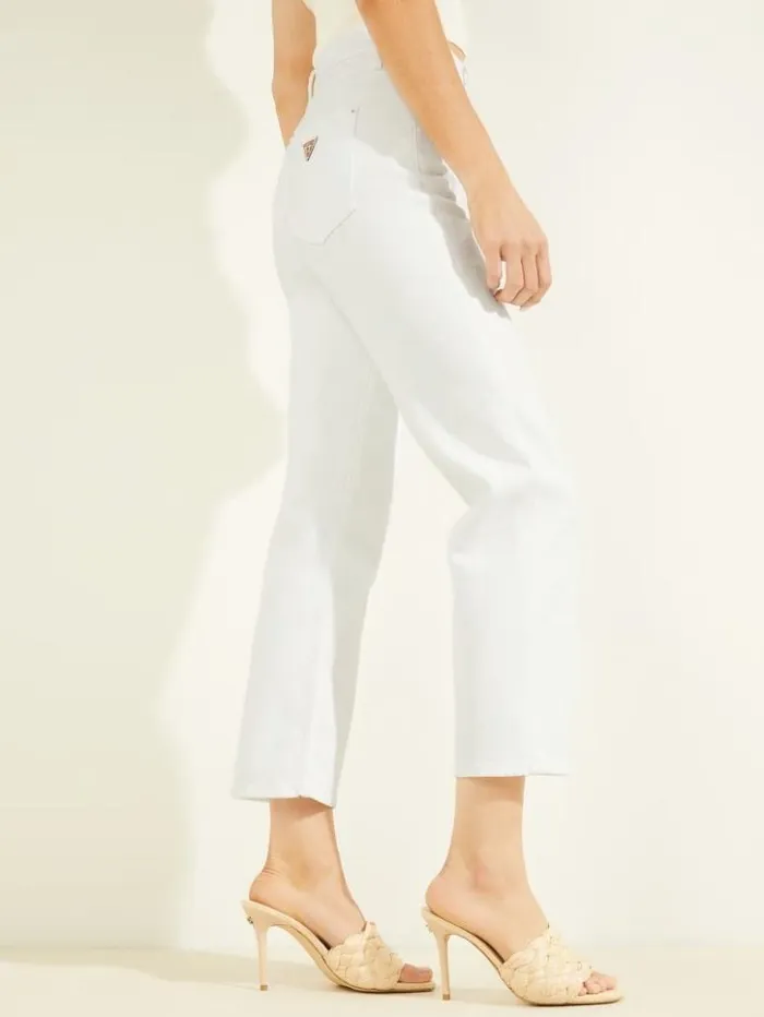 Women GUESS Jeans and Denim 1981 HighRise Straight Jeans Pure White
