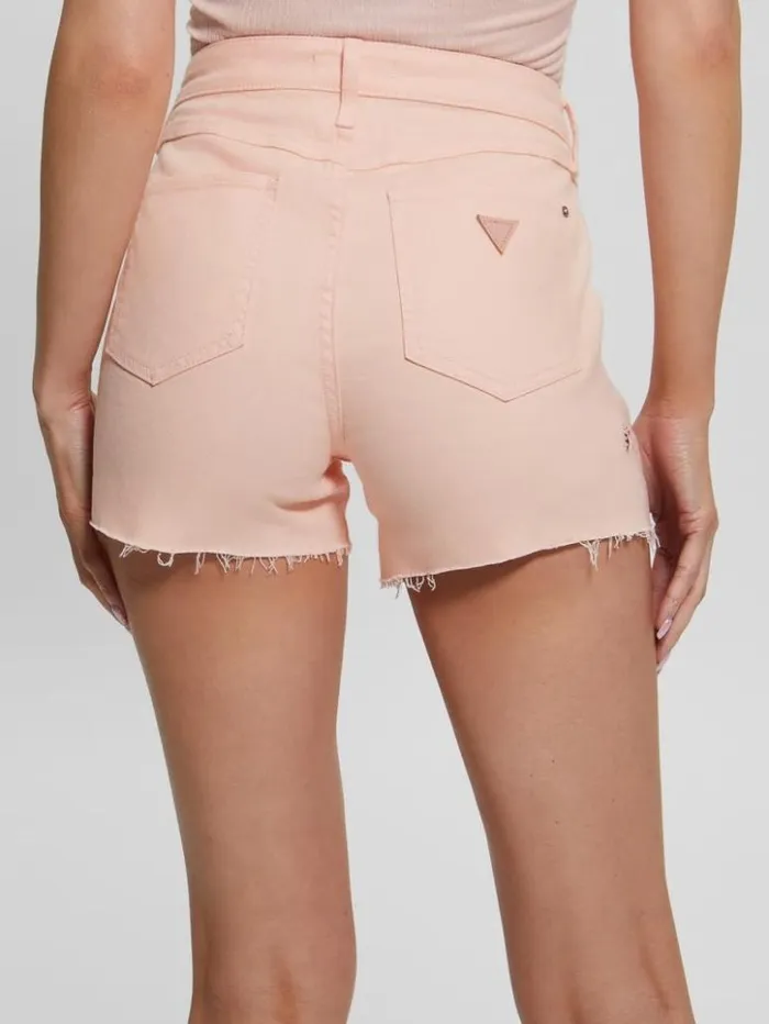 Women GUESS Jeans and Denim 1981 Midi Shorts Blush Breeze Multi