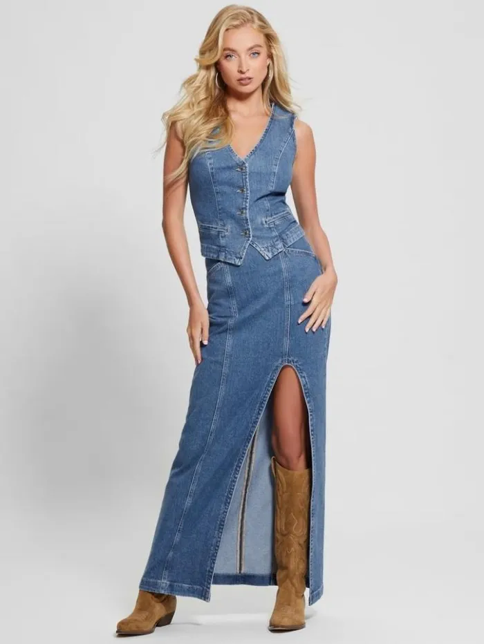 Women GUESS Jeans and Denim Charis Denim Skirt Oneroa