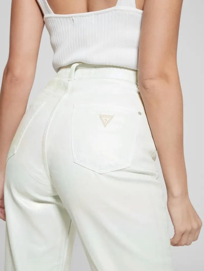 Women GUESS Jeans and Denim Coated Denim HighRise Mom Jeans Unicorn Light Blue Women GUESS Jeans and Denim Coated Denim HighRise Mom Jeans Unicorn Light Blue