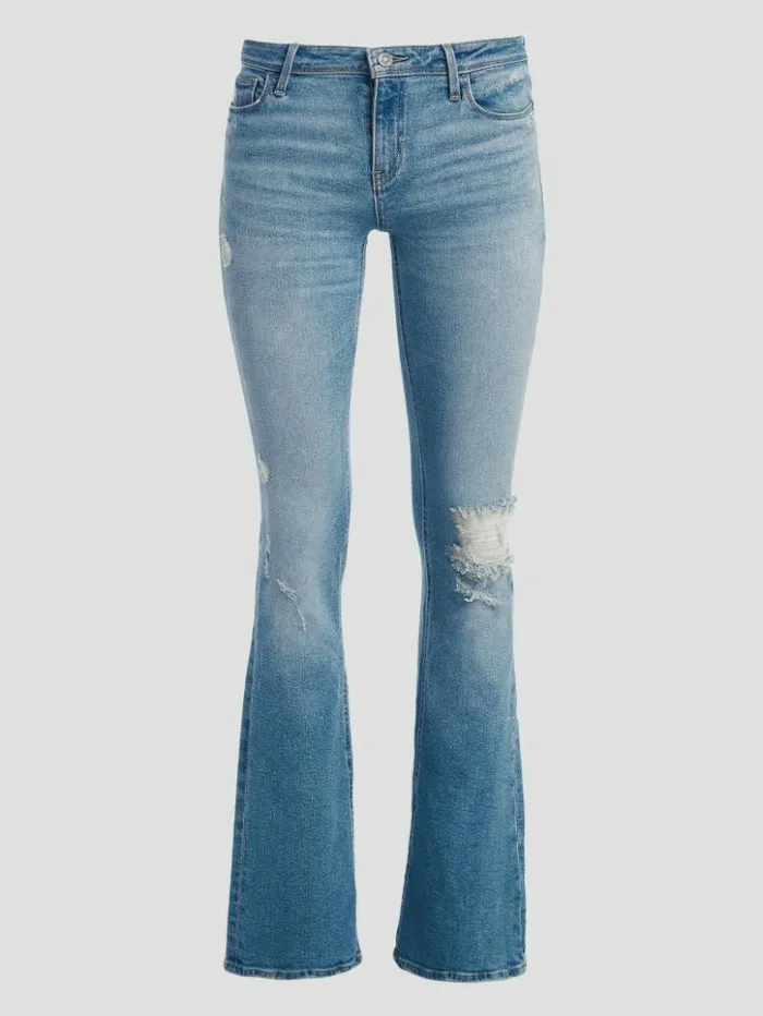 Women GUESS Jeans and Denim Eco Ryder LowRise Flare Jeans Cali Blues
