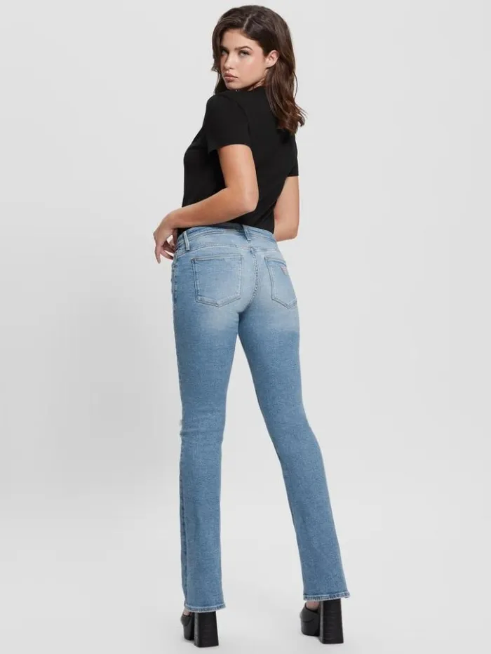 Women GUESS Jeans and Denim Eco Ryder LowRise Flare Jeans Cali Blues
