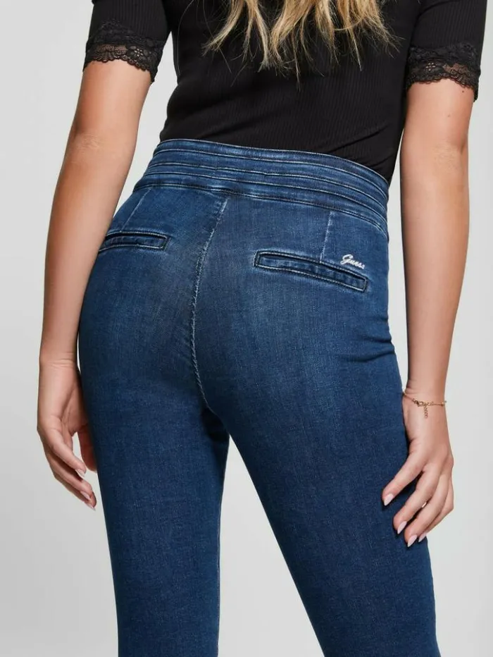 Women GUESS Jeans and Denim Eco Sculy Pleated Waist Skinny Jeans Blue Planet Women GUESS Jeans and Denim Eco Sculy Pleated Waist Skinny Jeans Blue Planet