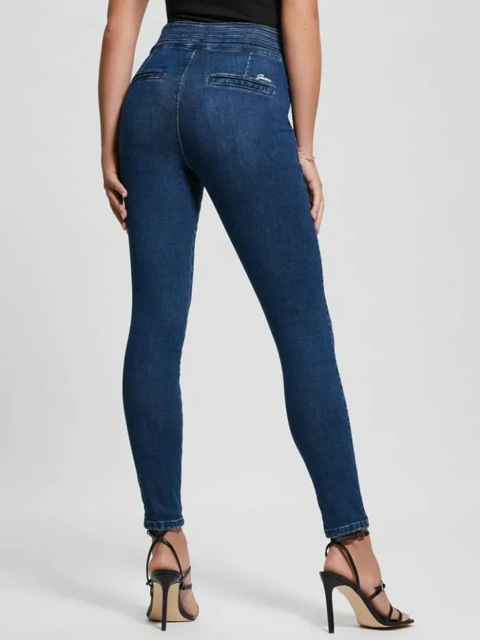 Women GUESS Jeans and Denim Eco Sculy Pleated Waist Skinny Jeans Blue Planet Women GUESS Jeans and Denim Eco Sculy Pleated Waist Skinny Jeans Blue Planet