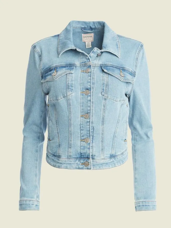 Women GUESS Jeans and Denim Eco Sexy Trucker Jacket Aria Wash