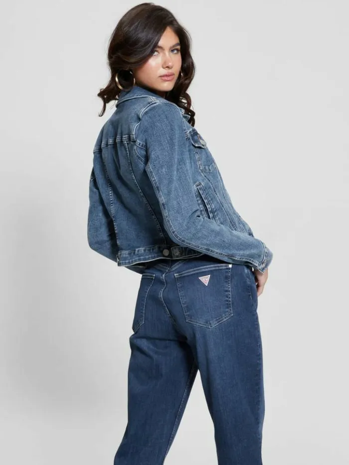 Women GUESS Jeans and Denim Eco Sexy Trucker Jacket Reign Wash