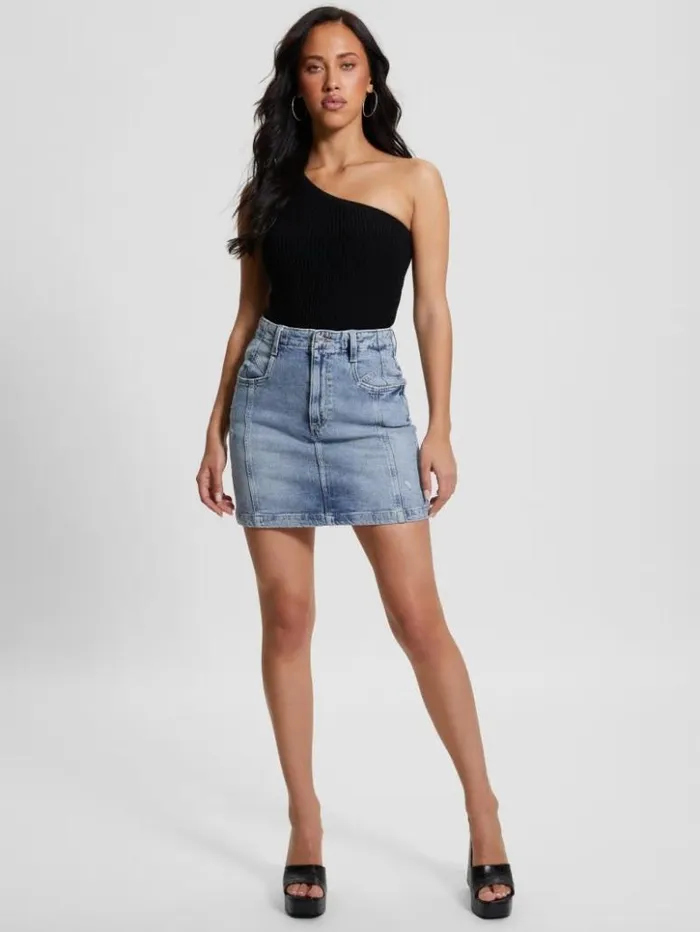 Women GUESS Jeans and Denim Eco Willow Denim Skirt Theatre