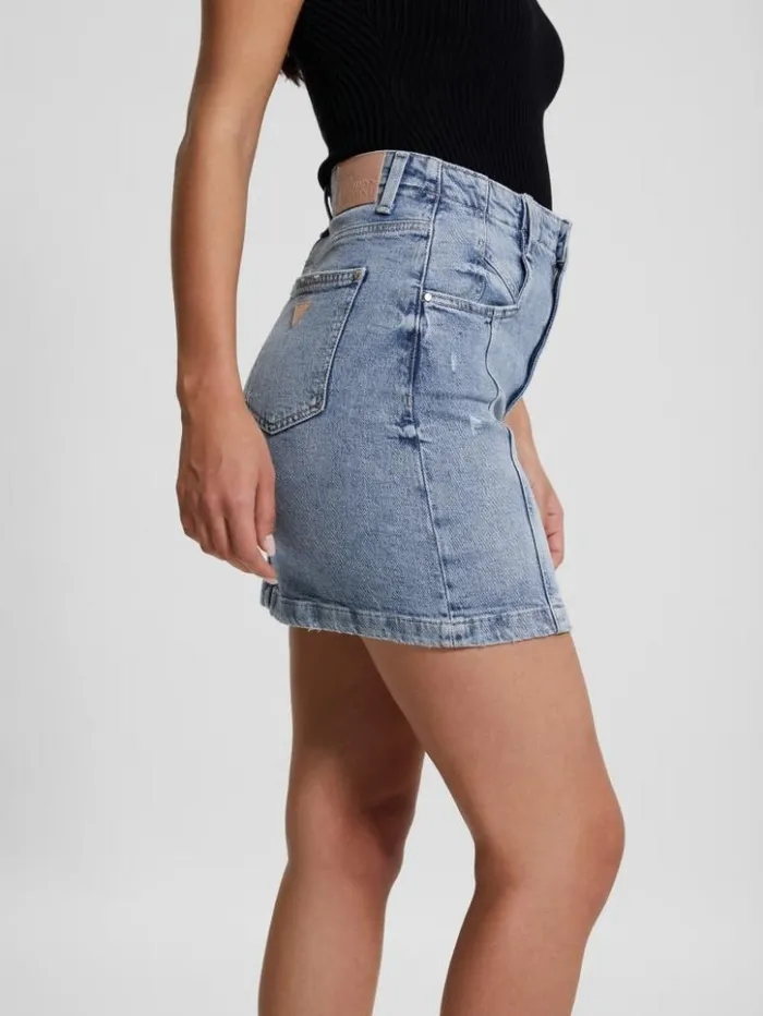 Women GUESS Jeans and Denim Eco Willow Denim Skirt Theatre