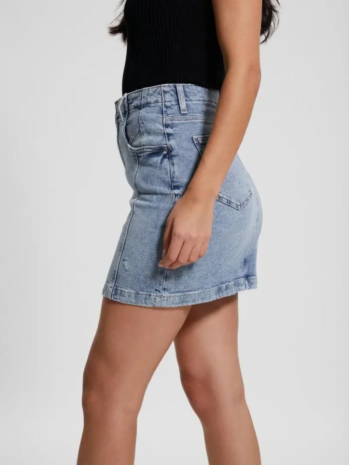 Women GUESS Jeans and Denim Eco Willow Denim Skirt Theatre